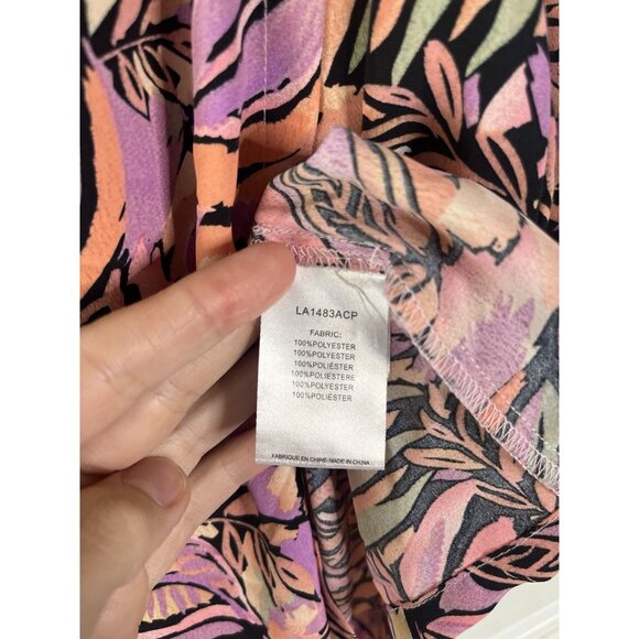 Molly bracken MINI WRAP SKIRT Pink Jeanne Floral Size Small Woman’s - Picture 8 of 9